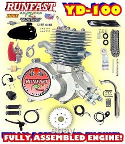 100cc 2-Stroke Bicycle Gasoline Engine Air-Cooled Motor Kit for Motorized Bike