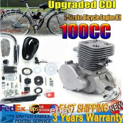 100cc 2-Stroke Engine Motor Kit for Motorized Bicycle Bike Gas Powered Black NEW