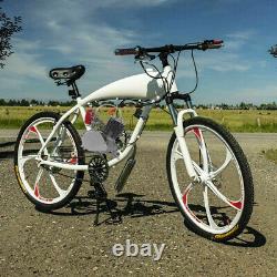100cc Bicycle Motor Kit Bike Motorized 2 Stroke Petrol Gas Engine Set Black US