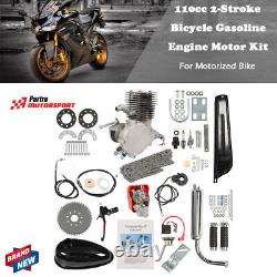 110cc 2-Stroke Bicycle Motor Kit Bike Motorized Petrol Gas Engine Full Set