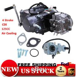 125CC 4 Stroke CDI Motor Engine Pit Dirt Bike ATV Quad For Honda CRF50 Z50 USA