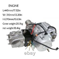 125CC 4 Stroke Engine Motor Semi Auto 3+1 Reverse ATV Quad Bike Go Kart 110cc 70