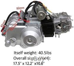 125cc 4 Stroke Engine Motor Semi Auto 3+1 Reverse for ATV 110cc 90CC Quad Bike