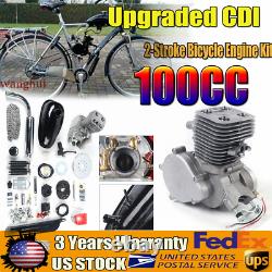 2-Stroke 100cc Bicycle Engine Kit Gas Motorized Motor Bike Modified Full Set US