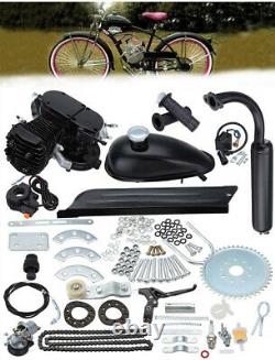 2 Stroke 49cc 50cc Bicycle Petrol Gas Motorized Engine Bike Motor Kit Silver US
