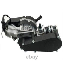 2-Stroke 49cc Engine Motor with Gear Box Exhaust Kit For ATV Dirt Bike Scooter