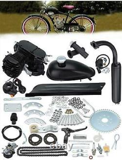 2 Stroke 50cc Bicycle Petrol Gas Motorized Engine Bike Motor Kit Set Black
