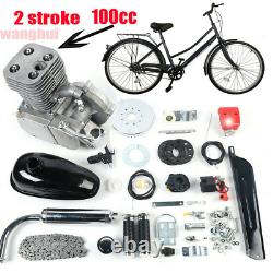 2-Stroke Full Set 100CC Bicycle Motorized Gas Petrol Bike Engine Motor Kit CDI