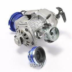 2 Stroke HP Racing Engine Motor Kit 49cc 47cc 50cc Pocket/Quad/Dirt Bike + Chain