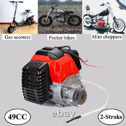 2 Stroke Pull Start Engine Motor for Petrol Scooter Mini Pocket Bike Motor 49cc