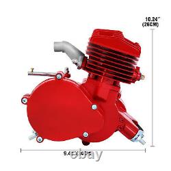 2-stroke 80CC Petrol Gas Engine Motor Kit For Motorized Bicycle Bike Bicycle Red