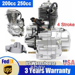 200cc/250cc 4 Stroke DIRT BIKE ATV Engine Motor with 5-Speed Manual Transmission