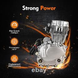 250CC 4 Stroke Vertical Engine 5 Speeds Transmission Motor Kit For Dirt Bike ATV