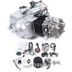4 Stroke 125cc Engine Motor Kit Go Kart Dirt Pit Bike Semi Auto 3 Speed +Reverse