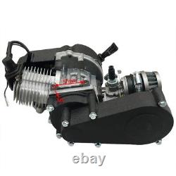 49CC 2 STROKE ENGINE MOTOR Sprocket Chain Pull Start Mini Dirt POCKET BIKE ATV