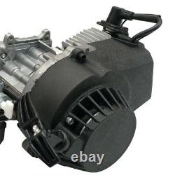 49CC 2Stroke Complete Engine Motor + Exhaust Mini Pocket Pit Bike ATV Scooter US