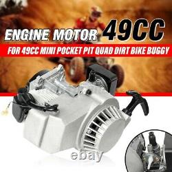 49cc 2-Stroke Pull Start Engine Motor Pocket Mini Dirt Bike ATV Scooter & Pit