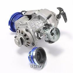 49cc 2-stroke High Performance Engine Motor Pocket Mini Bike Scooter Atv Blue Us