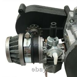 49cc Engine Motor 2 Stroke Quad Bike Pocket Bike Parts MOTORBIKE & Exhaust Pipe