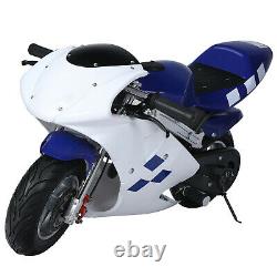 55km/h Mini Gasoline Power Pocket Bike Motorcycle 49cc 2-Stroke Engine For Kids