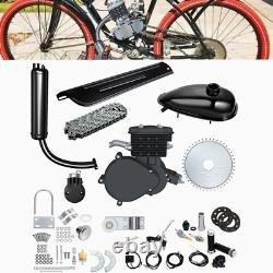 80CC Bike 2 Stroke Bicycle Motorized Petrol Gas Motor Engine Kit Full Set BLACK