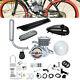 80cc 2-stroke Bike Cycling Motorized Bicycle Engine Motor Kit Petrol Gas Silver