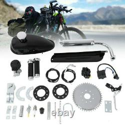 80cc 2-Stroke Cycle Bike Engine Motor Petrol Gas Kit for Motorized Bicycle Black