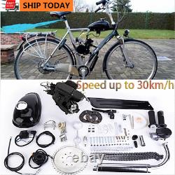 80cc 2-Stroke High Power Engine Bike Motor Kit Bicycle Motor Motorized Silver US