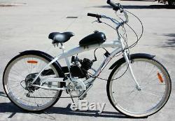80cc Motorised Motorized Bicycle Push Bike 2 Stroke Motor Engine Kit USA