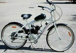 BLACK 80CC 2 Stroke Motorised Gas Motor Engine ONLY Motorized Push Bicycle Bike