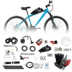 Black 110cc Bicycle Motor Kit 2 Stroke Bike Motorized Petrol Gas Engine Set