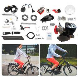 Black 2-Stroke110cc Bicycle Motor Kit Bike Motorized Petrol Gas Engine Set