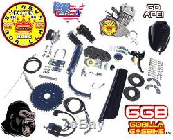COMPLETE 2-STROKE 66cc/80cc MOTORIZED BIKE ENGINE KIT WITH CRUISER BICYCLE