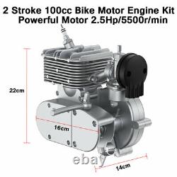 FULL SET 100CC Bike Engine Bicycle Motor Kit, Motorized 2 Stroke Petrol Gas Motor