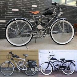 Full Set 26-28 100cc 2-Stroke Bike Gas Motor Engine Kit Cycle Motorized Bicycle