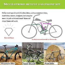 Full Set 80cc 2 Stroke Engine Motor Kit Petrol Gas Motorized Bicycle Bike