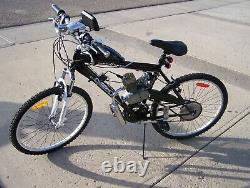Full Set 80cc Bike Bicycle Motorized 2 Stroke Petrol Gas Motor Engine Kit SILVER