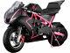 Mini Gas Power Pocket Bike Motorcycle 40cc 4-stroke Engine Kids And Teens Pink