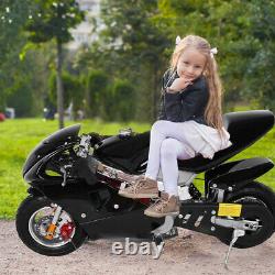 Mini Gas Power Pocket Bike Motorcycle 49cc 4-Stroke Engine For Kids And Teens