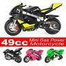 Mini Gas Power Pocket Bike Motorcycle 49cc 4-stroke Engine For Kids And Teens Us