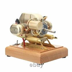 New R90S Gasoline Flat-twin Four-stroke Miniature Motorcycle Engine Model 3.2cc