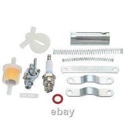New Silver 80cc 2-Stroke Motor Engine Kit Gas For Motorized Bicycle Bike USA