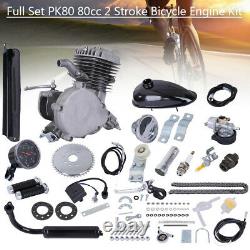 PK80 80cc 2-Stroke Bike Bicycle Motorized Petrol Gas Motor Engine Upgrade Kit US