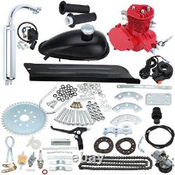 Red 80CC 2-Stroke Gas Petrol Engine Motor Kit Motorized Bicycle Bike Scooter New