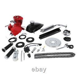Red Full 80CC 2-Stroke Gas Motor Motorized Engine Bike Bicycle Moped Scooter Kit