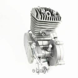 Silver 80cc 2-Stroke Engine ONLY for Motorised Bicycle Bike Gas Powered H/P