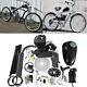 Updated 2 Stroke 80cc Bike Motor Engine Kit For Motorized Bicycle Diy Us Silver