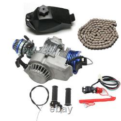 2 Course HP 47 49cc Engine Motor Kits Scooter Mini Pocket Bike Tricycle Rocket