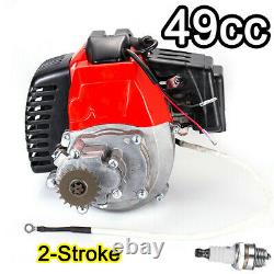 2-stroke 49cc Mini Bike Scooter Electric Start Engine Motor Pocket Goped Buggy