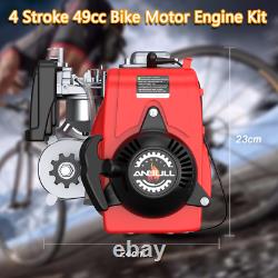 4-stroke Gas Petrol Motorized Bicycle Engine Kit Moteur Avec 44 Pignon De Dents